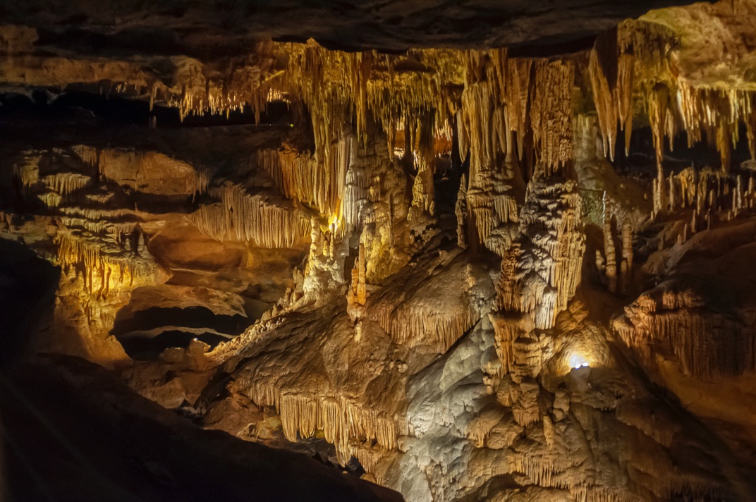Stalactites in a Cave
